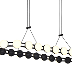 Люстра овальная с круглыми светодиодными источниками света Maxine Light варинант исполнения - 11 | Loft Concept в Тюмени