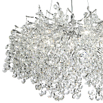 Люстра с хрустальными подвесками на металлических ветках Fairytree Light Silver Chandelier 14 варинант исполнения - 3 | Loft Concept в Тюмени