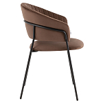 Стул в велюре коричневого цвета Horizon варинант исполнения - 3 | Loft Concept в Тюмени