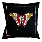 Подушка декоративная бабочка цветной узор Ikat Pattern варинант исполнения - 1 | Loft Concept в Тюмени