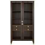 Дизайнерский шкаф витрина Elsa Dreams Walnut с 4-мя ящиками варинант исполнения - 9 | Loft Concept в Тюмени