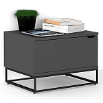 Тумба прикроватная цвета графит с ящиками Strict Lines варинант исполнения - 2 | Loft Concept в Тюмени