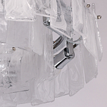 Люстра круглая с подвесными прямоугольными пластинами из стекла Glacier Panels варинант исполнения - 8 | Loft Concept в Тюмени