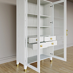 Дизайнерский шкаф витрина Elsa Dreams White с 4-мя ящиками варинант исполнения - 7 | Loft Concept в Тюмени