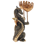 Подсвечник в виде дракона Dragon candlestick Gold Green варинант исполнения - 1 | Loft Concept в Тюмени