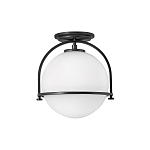 Потолочный светильник с плафоном в форме белого матового шара Hinkley варинант исполнения - 1 | Loft Concept в Тюмени