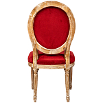 Стул из натурального бука красное с цветным принтом Impressionism in Color варинант исполнения - 2 | Loft Concept в Тюмени