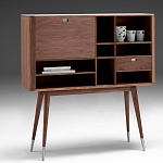 Дизайнерский комод-буфет на высоких ножках с выдвижными ящиками и открытыми полками Joshar варинант исполнения - 1 | Loft Concept в Тюмени