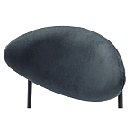 Стул металлический с мягкой спинкой и сиденьем из велюра Alfie Chair варинант исполнения - 6 | Loft Concept в Тюмени