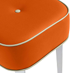 Квадратный мягкий пуф на белых ножках Winton Pouf Square варинант исполнения - 8 | Loft Concept в Тюмени