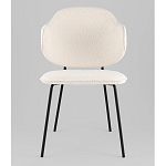 Стул Bellamy букле молочный варинант исполнения - 4 | Loft Concept в Тюмени