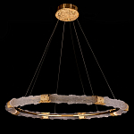 Люстра в форме кольца с золотым декором Warm Heavenly Light варинант исполнения - 8 | Loft Concept в Тюмени