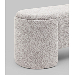 Банкетка Taks букле светло-серый варинант исполнения - 2 | Loft Concept в Тюмени