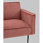 Диван современный вельветовый прямой Worcester Коралл варинант исполнения - 3 | Loft Concept в Тюмени