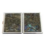 Портсигар на 10 сигарет с газовой зажигалкой из натурального камня Лабрадор Stone Cigarettes Cases варинант исполнения - 4 | Loft Concept в Тюмени