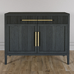 Буфет Primo с двумя ящиками и двумя фасадами Черный дуб варинант исполнения - 2 | Loft Concept в Тюмени