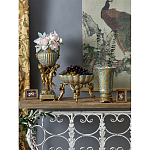 Чаша с орнаментом на бронзовых ножках в виде ангелов Eden Garden варинант исполнения - 9 | Loft Concept в Тюмени