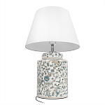 Настольная лампа цилиндрическая с цветочной росписью Lamp Flower Painting варинант исполнения - 4 | Loft Concept в Тюмени