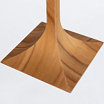 Настольная лампа со скошенным конусовидным абажуром и фигурной ножкой в цвете тик Accord Lighting варинант исполнения - 3 | Loft Concept в Тюмени