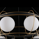 Люстра подвесная круглая с белыми плафонами Martin варинант исполнения - 5 | Loft Concept в Тюмени