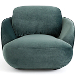 Полукруглое мягкое кресло Halle Green Armchair варинант исполнения - 3 | Loft Concept в Тюмени