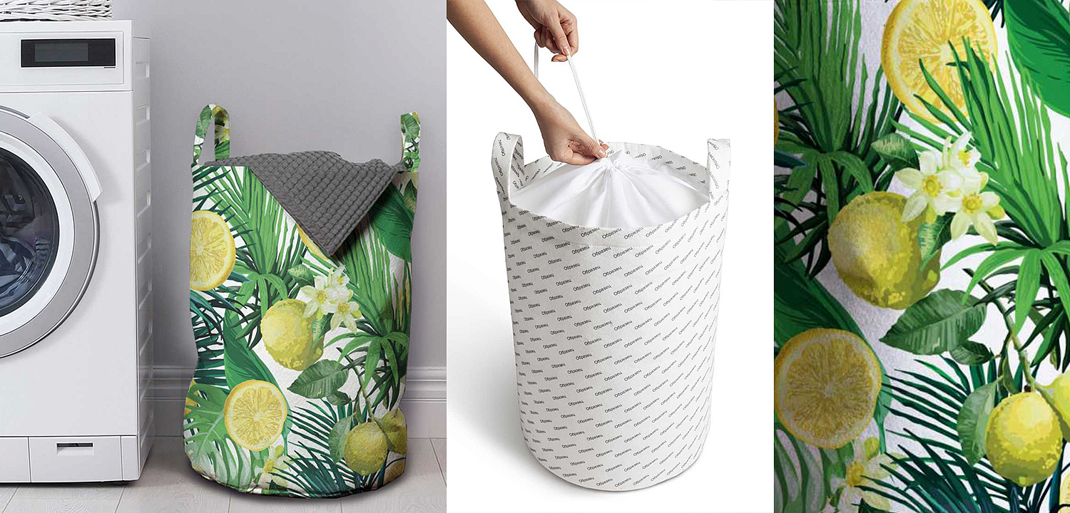 Корзина Tropical Lemons Basket Корзина Tropical Lemons Basket - Loft-Concept в Тюмени