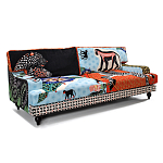 Диван с цветным принтом Qalakabusha Sofa варинант исполнения - 2 | Loft Concept в Тюмени