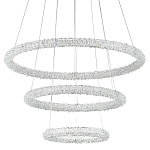 Многоярусная кольцевая люстра с хрустальным декором Gilbertine Crystal Ring Chandelier варинант исполнения - 1 | Loft Concept в Тюмени