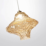 Подвесной светильник с плафоном из фактурного светло-янтарного стекла Light Ensemble варинант исполнения - 5 | Loft Concept в Тюмени