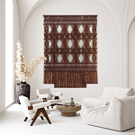 Панно Макраме коричневый цвет  варинант исполнения - 3 | Loft Concept в Тюмени