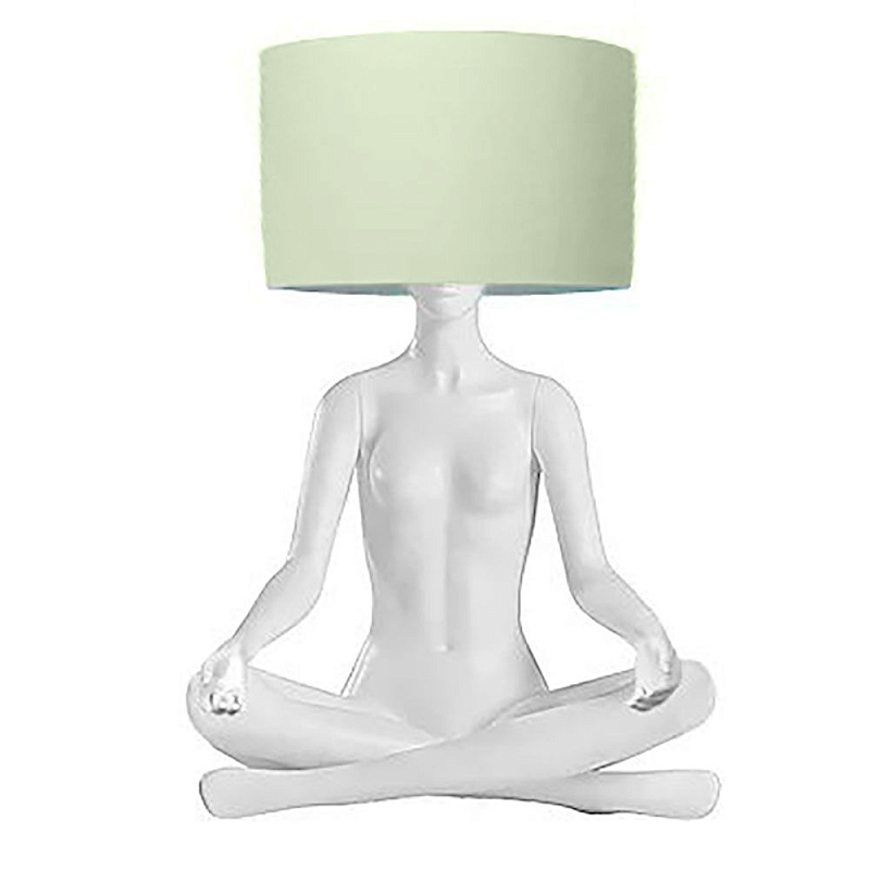 Настольная лампа с абажуром YOGA GIRL Белый Красный Золотой Черный Серебряный Настольная лампа с абажуром YOGA GIRL Белый Красный Золотой Черный Серебряный в Тюмени | Loft Concept