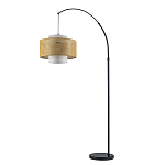 Торшер с декоративным поясом из плетеного бамбука Biuloggicu варинант исполнения - 2 | Loft Concept в Тюмени