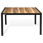 Стол обеденный раздвижной с прямоугольной столешницей на четырех черных ножках Blair варинант исполнения - 2 | Loft Concept в Тюмени