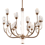 Люстра с декором в виде кристаллов из хрусталя Kenneth Crystal Stone Chandelier 20 варинант исполнения - 1 | Loft Concept в Тюмени