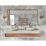 Бра с круглым основанием золотого цвета и двумя вертикальными плафонами Hex Scaffold варинант исполнения - 6 | Loft Concept в Тюмени