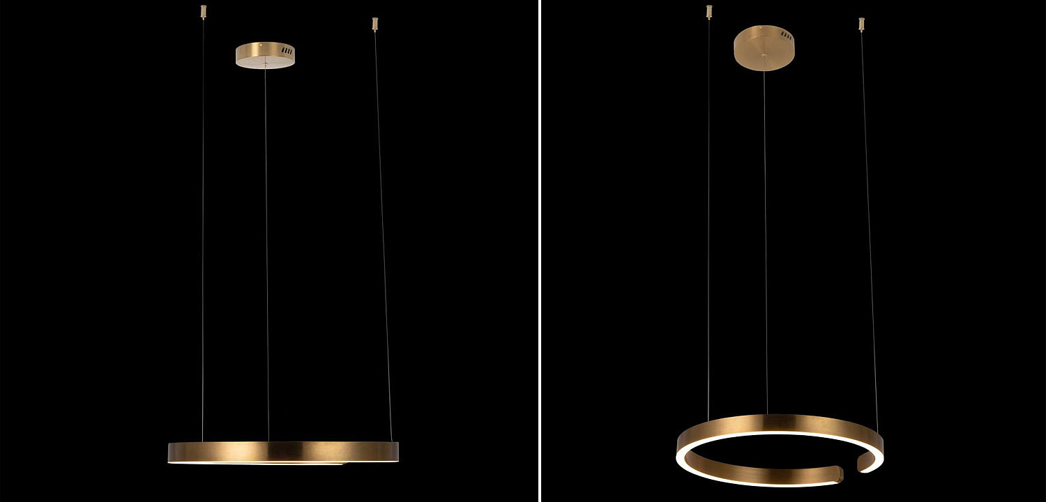 Подвесной светильник Half Ring brass 60 Подвесной светильник Half Ring brass 60 - Loft-Concept в Тюмени