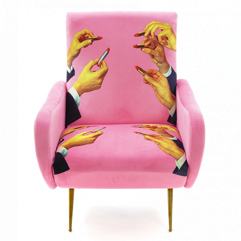 Кресло Seletti Armchair Lipsticks Pink Розовый (Rose) Кресло Seletti Armchair Lipsticks Pink Розовый (Rose) в Тюмени | Loft Concept