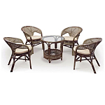 Комплект уличной мебели Sienna Dark Brown варинант исполнения - 1 | Loft Concept в Тюмени