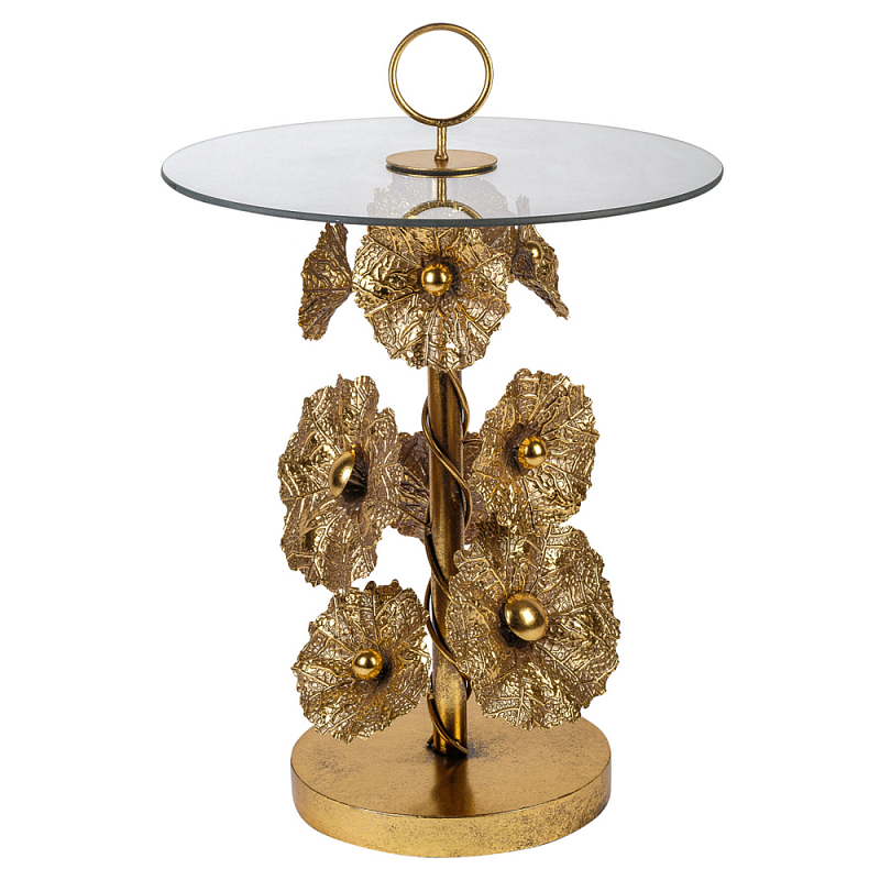 Столик металлический Golden Flower Золотой Столик металлический Golden Flower Золотой в Тюмени | Loft Concept