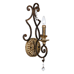 Бра в форме свечи и подвесками в классическом стиле Quoizel варинант исполнения - 1 | Loft Concept в Тюмени