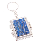 Зеркало брелок складное двухстороннее из натурального камня Лазурит Stone Mirrors варинант исполнения - 1 | Loft Concept в Тюмени