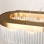 Люстра подвесная овальная со стеклянными трубками Nembus варинант исполнения - 2 | Loft Concept в Тюмени