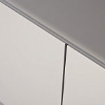 Тумба под телевизор со стеклянной столешницей и с выдвижными ящиками Minimalist Accent варинант исполнения - 3 | Loft Concept в Тюмени