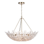 Люстра декорированная цветами из стекла Lightness of Flowers варинант исполнения - 1 | Loft Concept в Тюмени