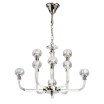 Люстра с 8-ю лампами и гранеными стеклянными плафонами Prism Gala варинант исполнения - 2 | Loft Concept в Тюмени