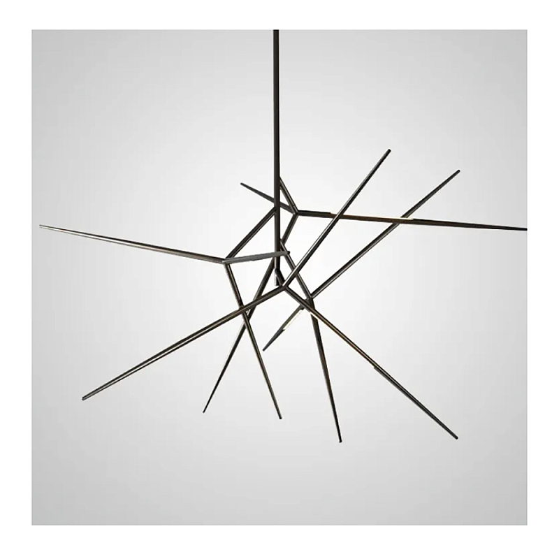 Люстра FLASK Black Глянцевый черный в Тюмени | Loft Concept 