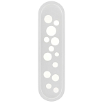 Бра белое овальной формы White Holes варинант исполнения - 2 | Loft Concept в Тюмени