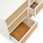 Комод с 6-ю ящиками из плетеного ротанга Remi Cream Wicker Furniture варинант исполнения - 3 | Loft Concept в Тюмени