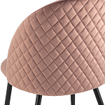 Мягкий стул в велюре пыльно-розового цвета Miruna Chair варинант исполнения - 7 | Loft Concept в Тюмени