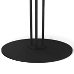 Стол журнальный с круглой столешницей из стекла Gray and Gold Marble варинант исполнения - 5 | Loft Concept в Тюмени